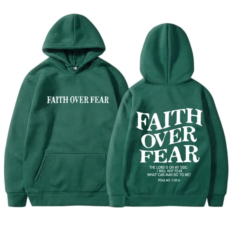 FAITH OVER FEAR Hoodie - Multicolor