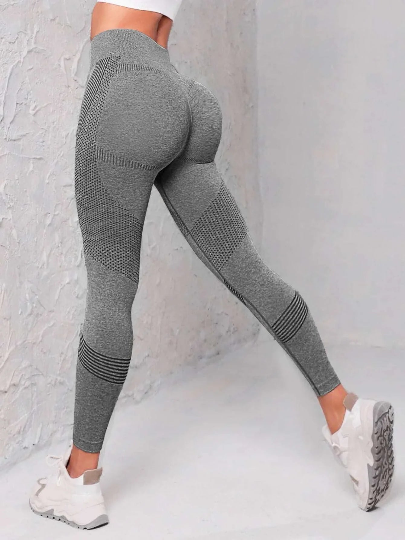 Waistband Sports Leggings - Multicolor