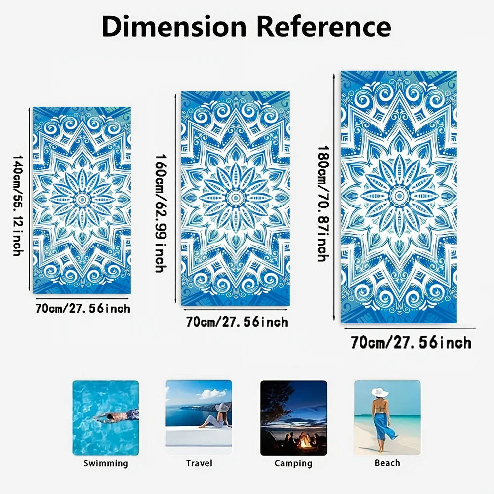 Blue Sea Turtle Beach Towel