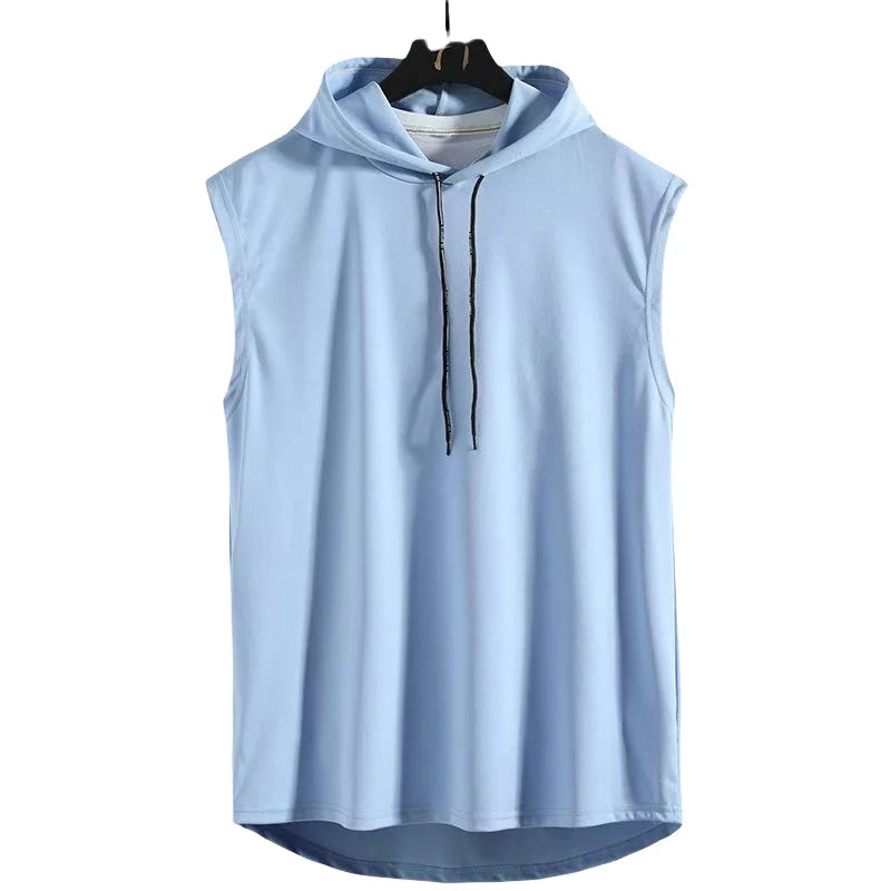 Sleeveless Hooded Tank Top