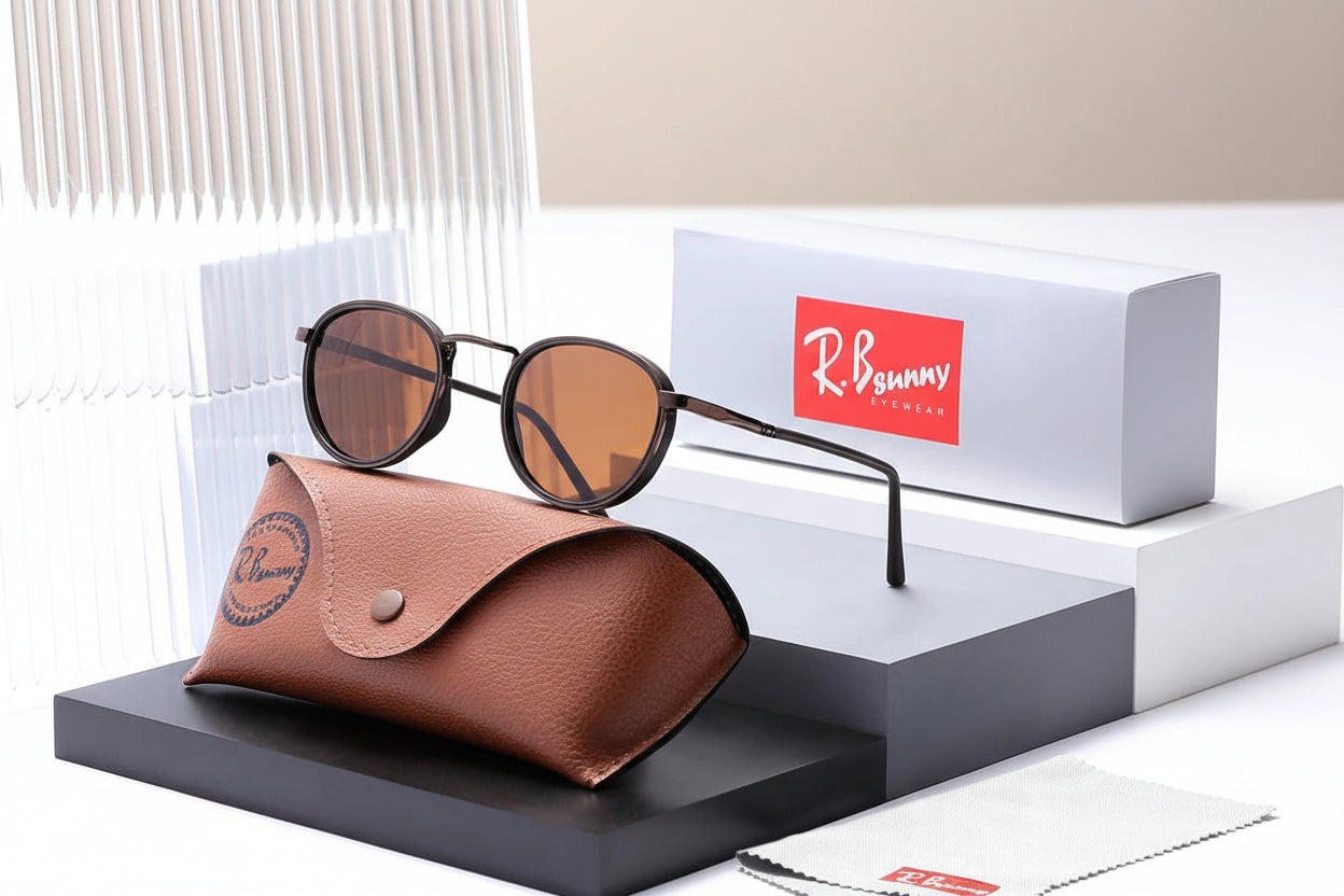 Polarized Round Frame Men Women - Multicolour