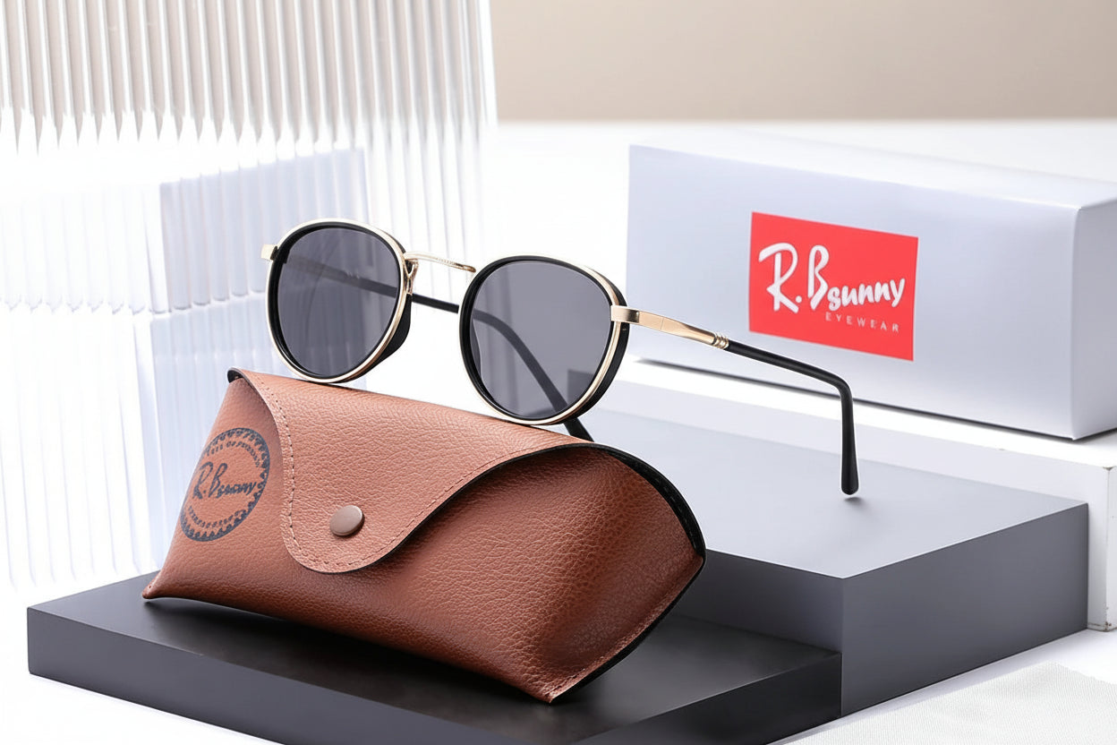 Polarized Round Frame Men Women - Multicolour