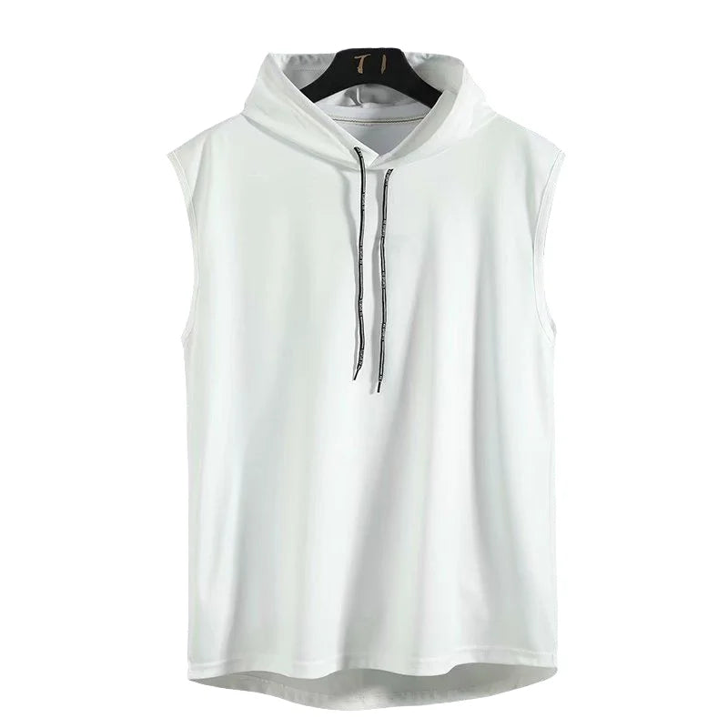Sleeveless Hooded Tank Top