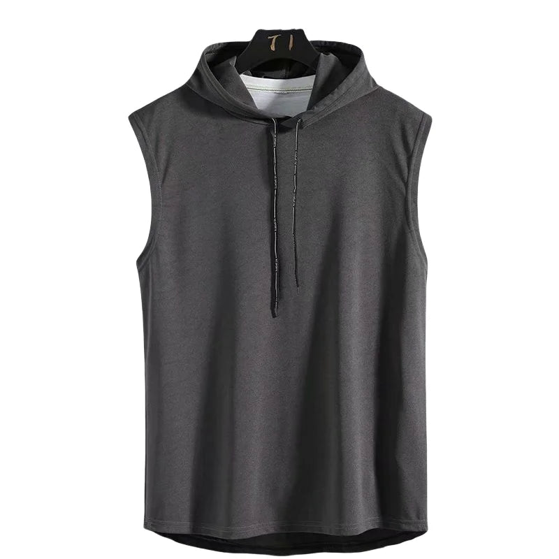 Sleeveless Hooded Tank Top