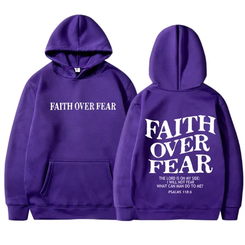 FAITH OVER FEAR Hoodie - Multicolor