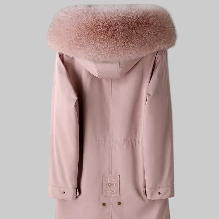 Fox Fur Liner Parka Coat - Multicolor - Next Wave